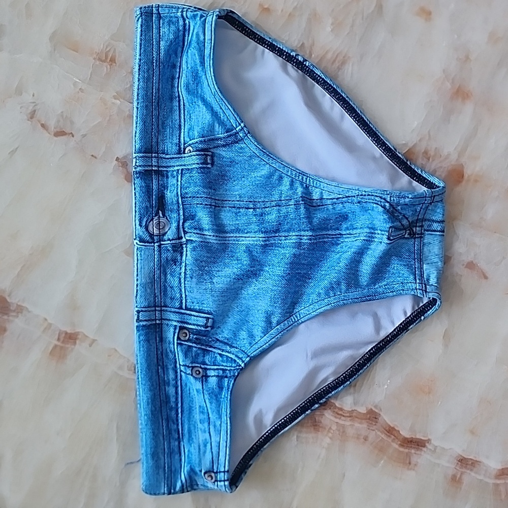 Turbo Men's Jean Short Water Polo Brief